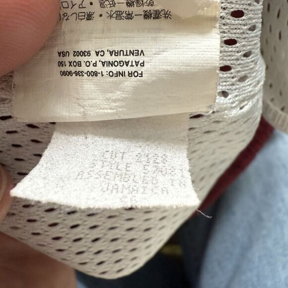 Vintage 90s Patagonia Belted River Shorts Baggies Swim Trunks Red Mens Large 5" - Picture 6 of 8